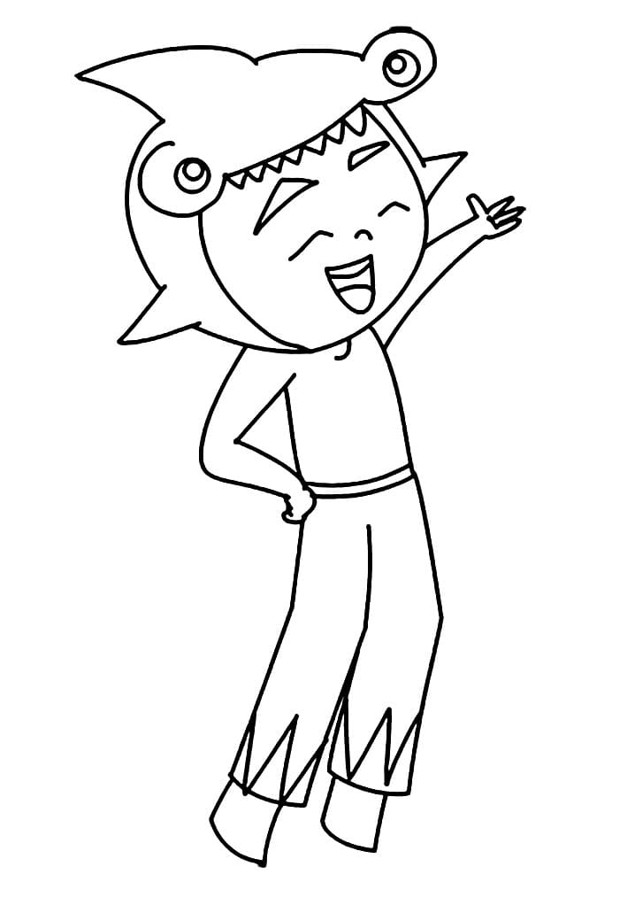 Desenho Pdf de Marcello Sorrindo Princesas do Mar para Colorir e Pintar