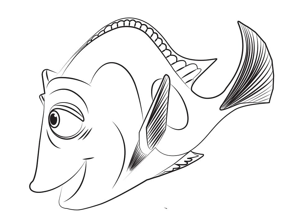 Desenho de Jenny de Procurando Dory para Colorir e Pintar
