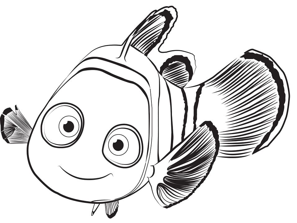 Desenho de Nemo de Procurando Dory para Colorir e Pintar