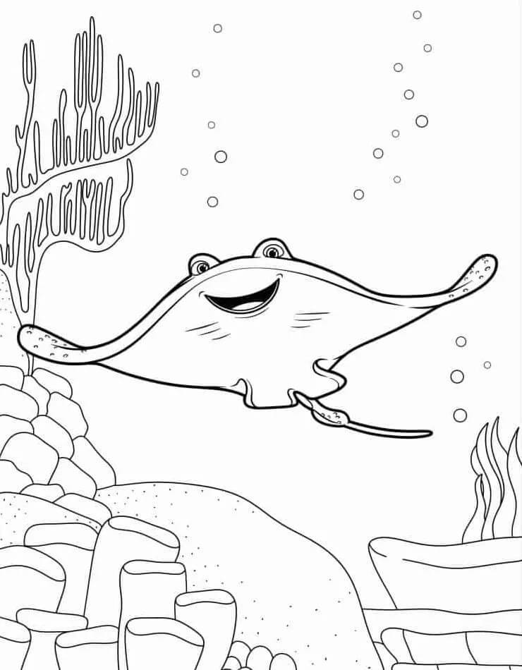 Desenho de Imprimivel Procurando Nemo para Colorir e Pintar