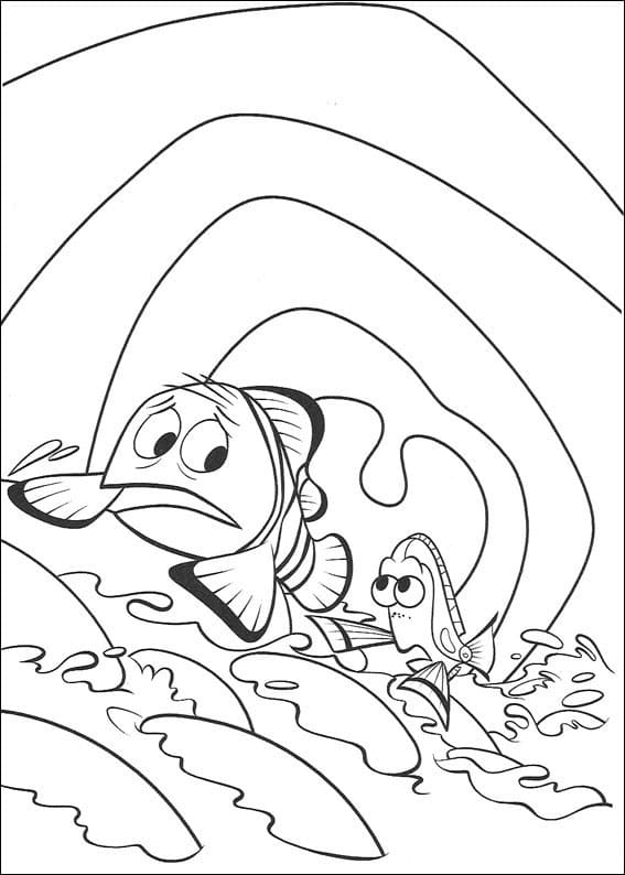 Desenho de Procurando Nemo Download para Imprimir e Colorir e Pintar