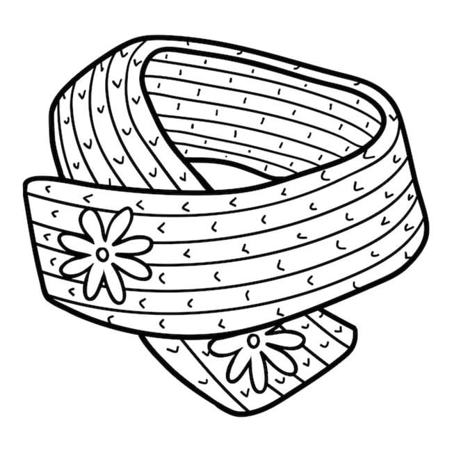 Desenho de Pulseira Fofa para Colorir e Pintar