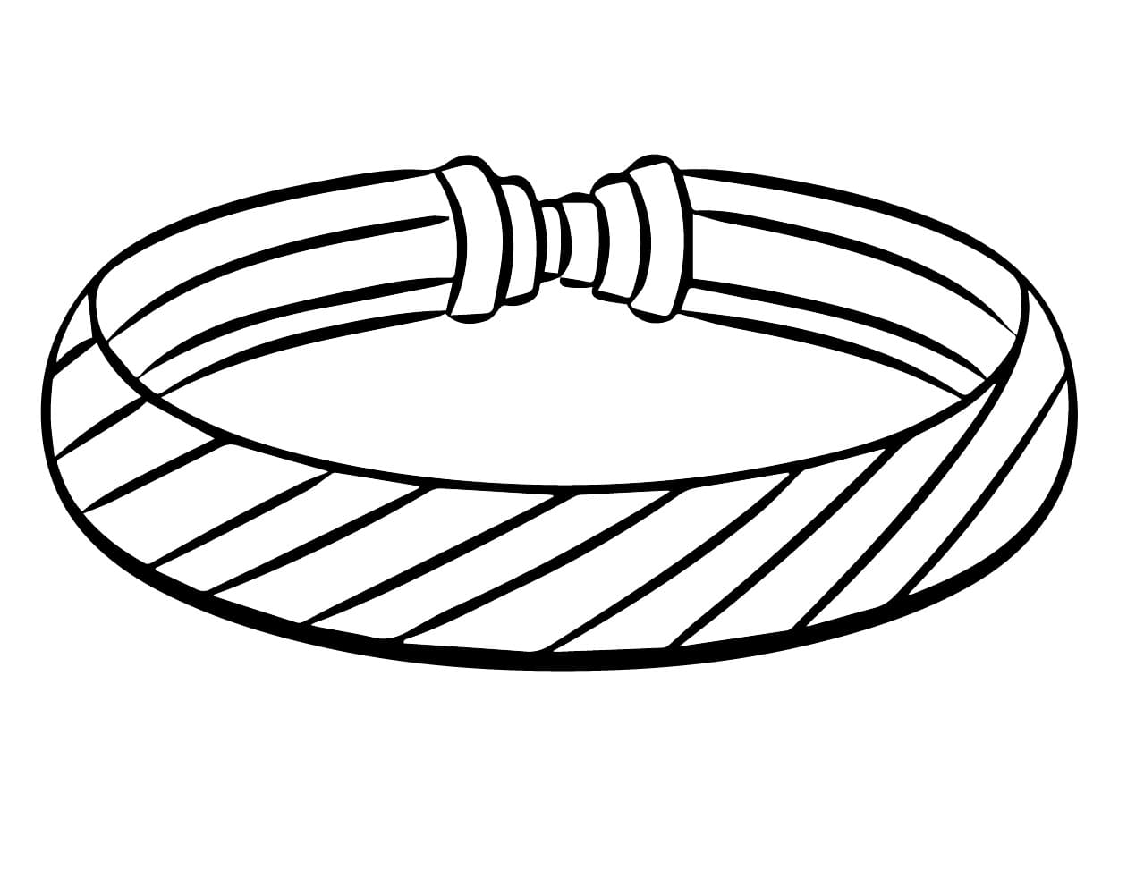 Desenho de Pulseira Grátis para Crianças para Colorir e Pintar