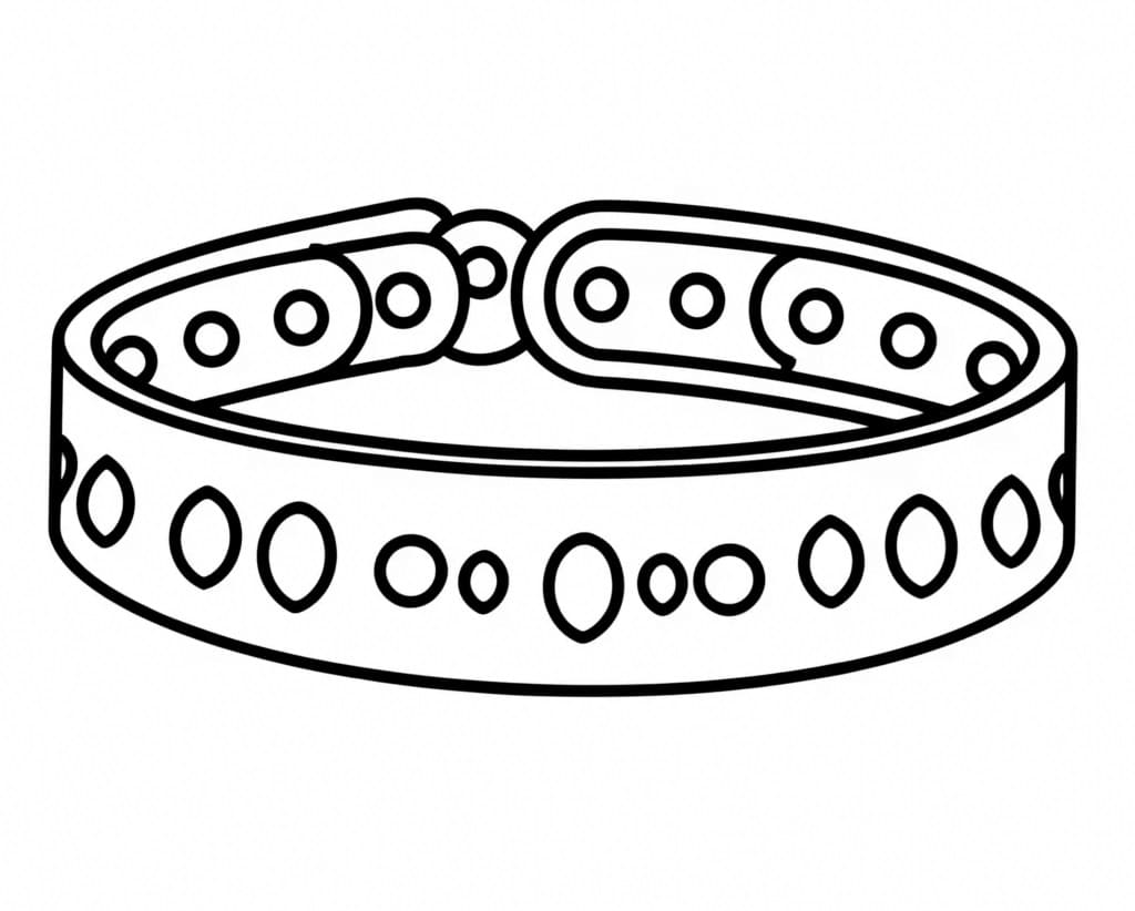 Desenho de Pulseira Grátis para Colorir e Pintar