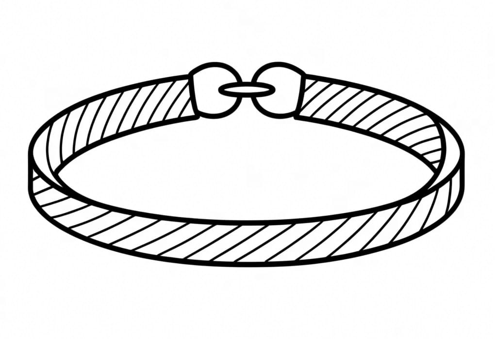 Desenho de Pulseira Normal para Colorir e Pintar