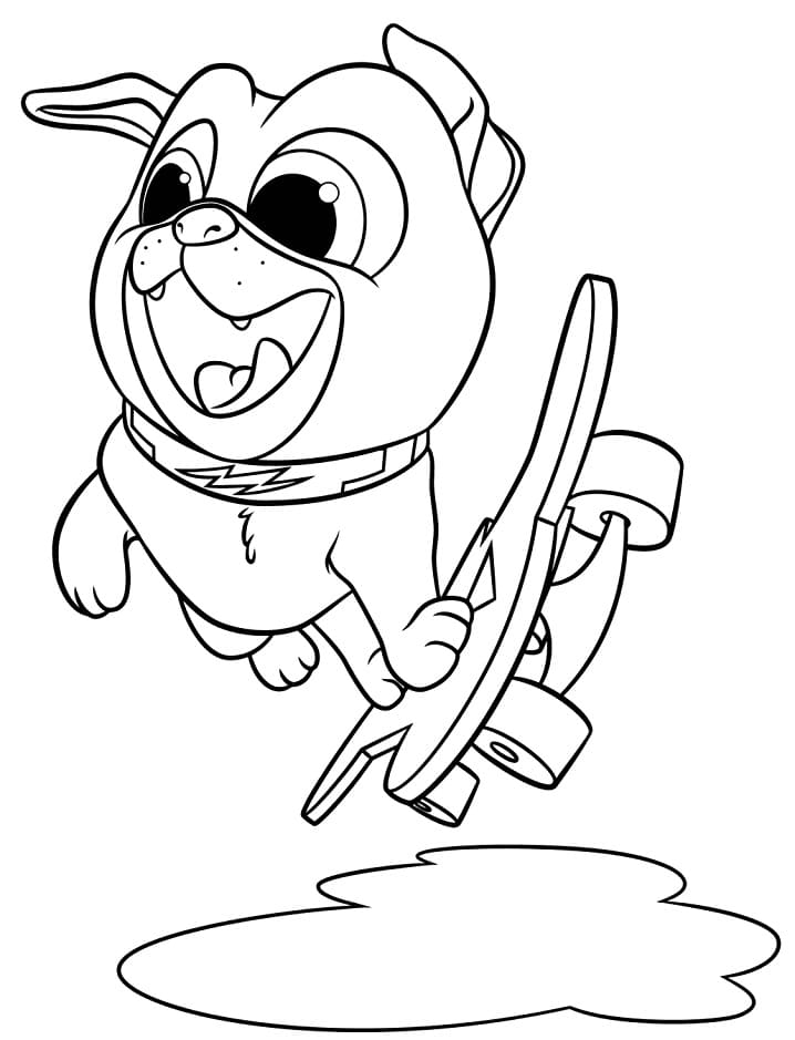 Desenho de Bingo Puppy Dog Pals para Colorir e Pintar