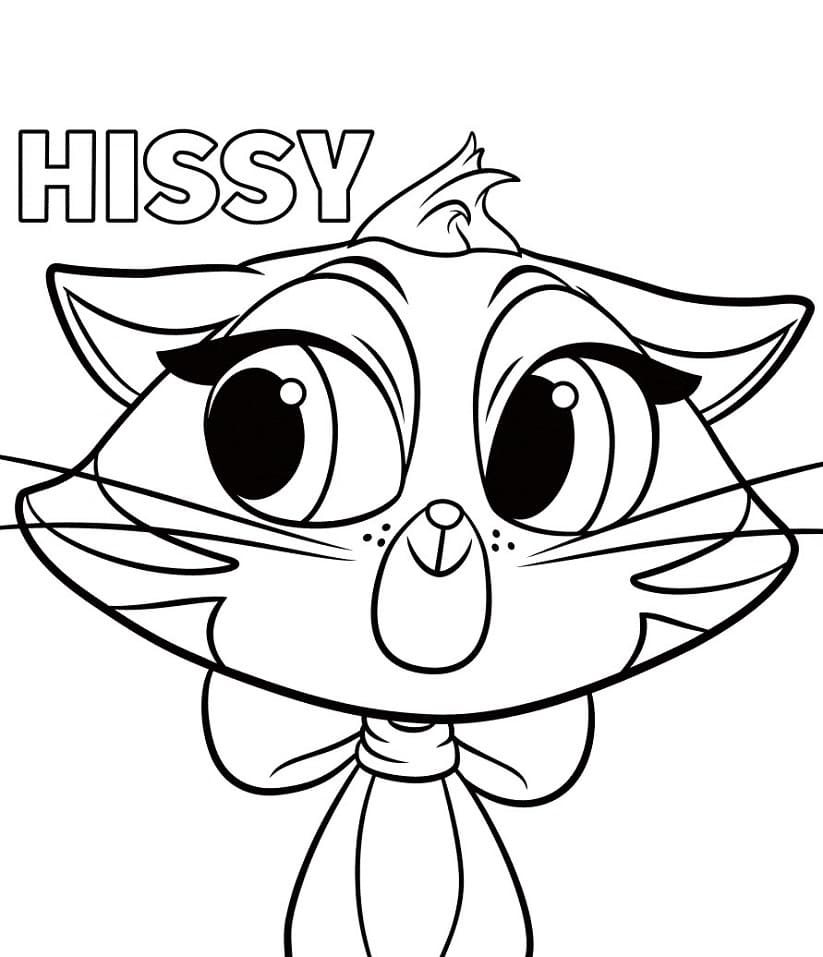 Desenho de Hissy de Puppy Dog Pals para Colorir e Pintar