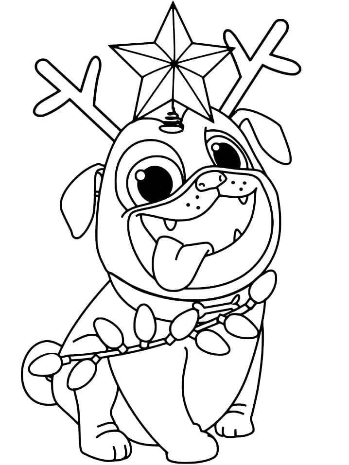 Desenho de Puppy Dog Pals Rolly para Colorir e Pintar