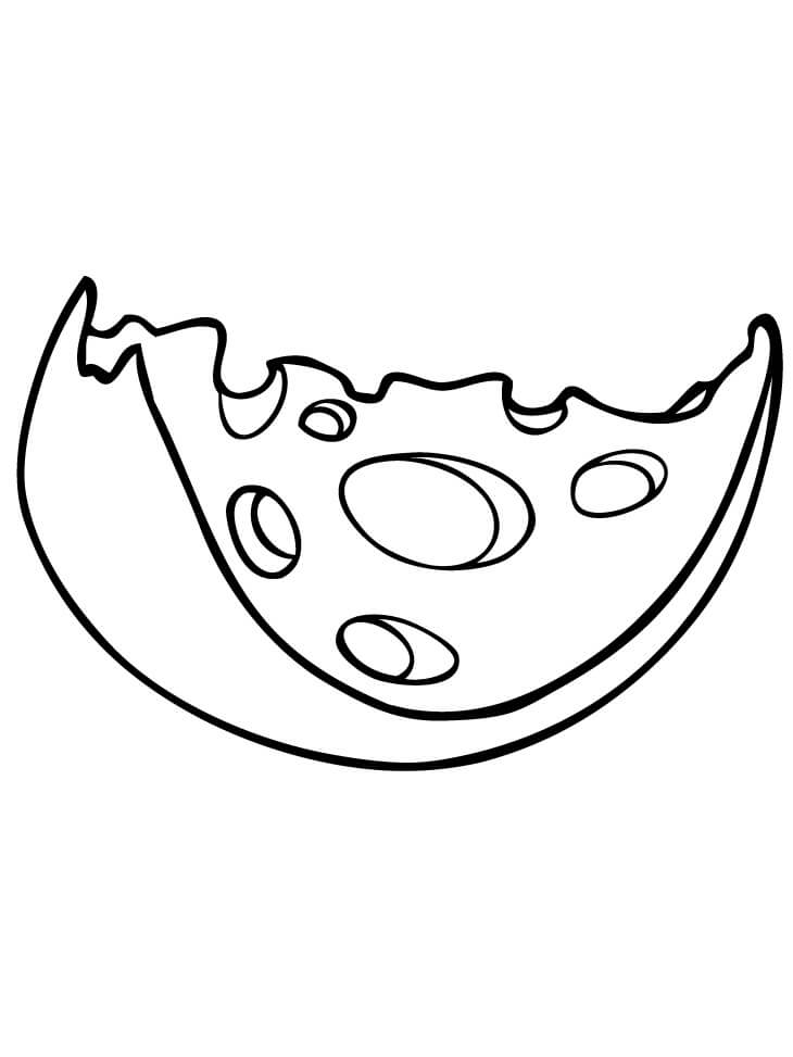 Desenho de Queijo para Colorir Download e Pintar
