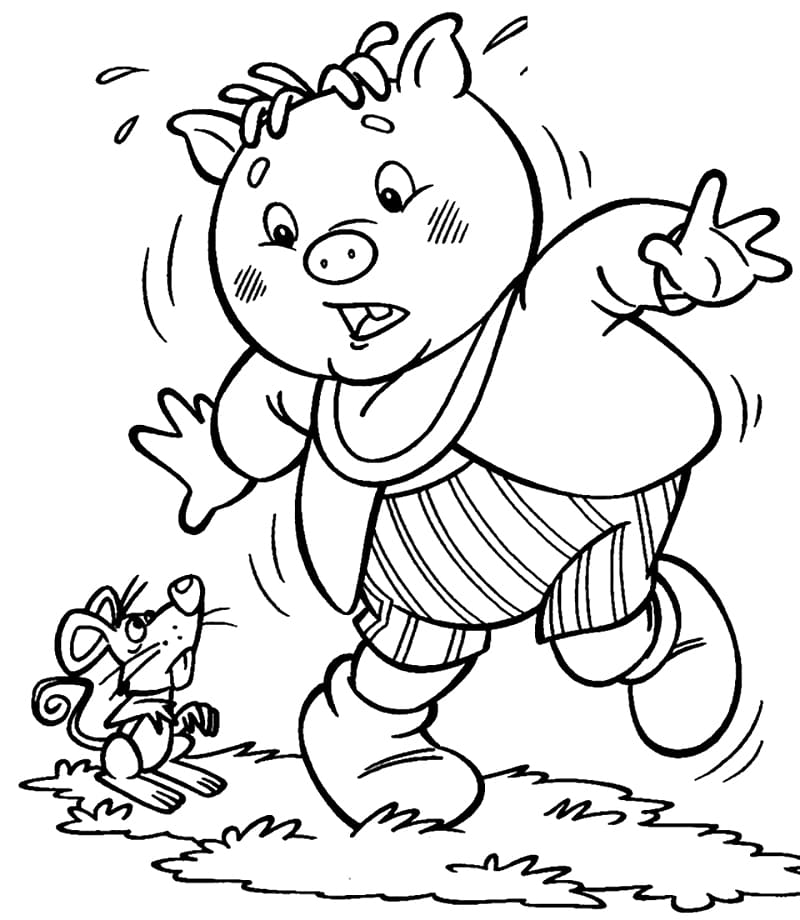 Desenho de Rabico Sítio do Picapau Amarelo Imprimivel para Colorir e Pintar