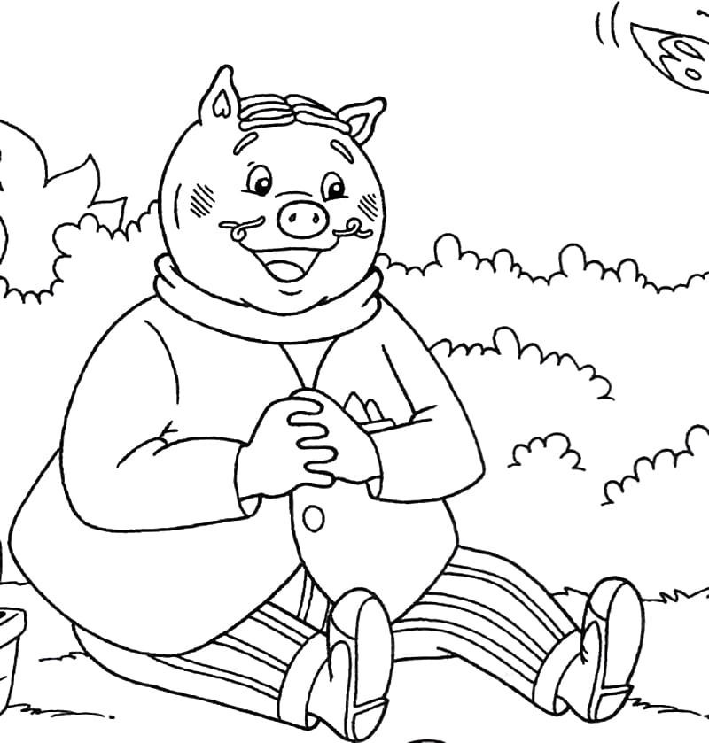 Desenho de Rabico Sítio do Picapau Amarelo para Colorir Download e Pintar