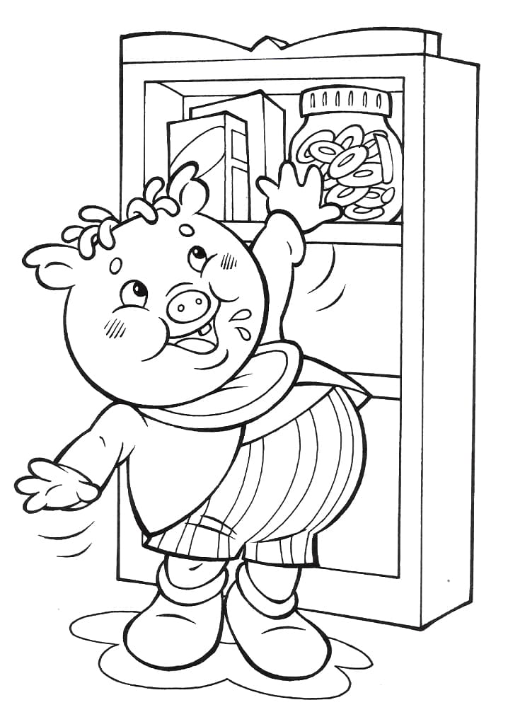 Desenho de Rabico Sítio do Picapau Amarelo para Pintar Imprimivel