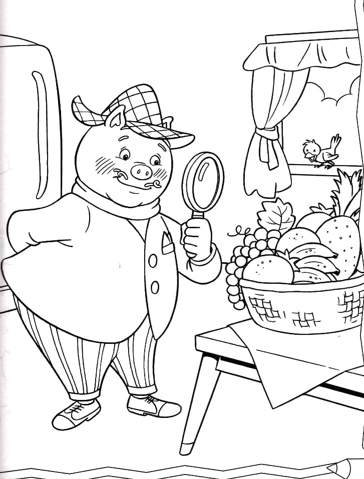 Desenho de Rabico Sítio do Picapau Amarelo para Pintar Pdf Grátis