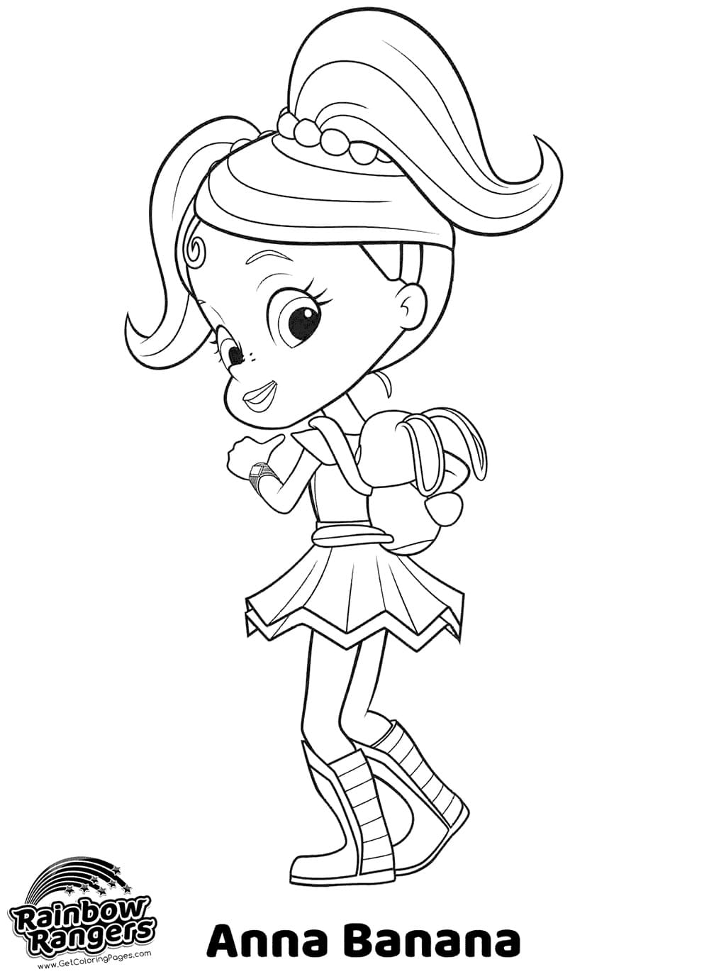 Desenho de Anna Banana para Colorir e Pintar