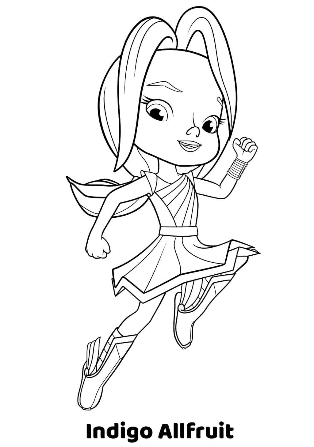 Desenho de Índigo Allfruit para Colorir e Pintar