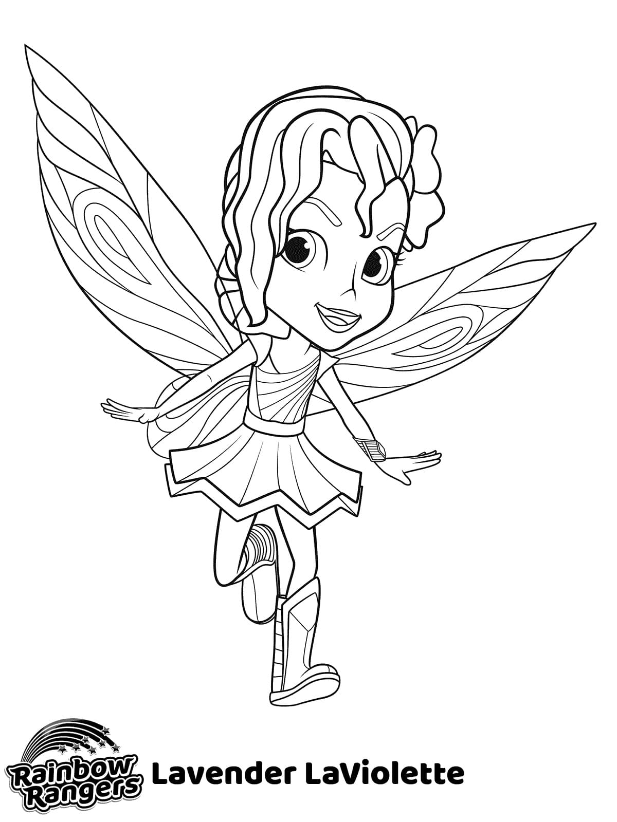 Desenho de Lavender Laviolette de Rainbow Rangers para Colorir e Pintar
