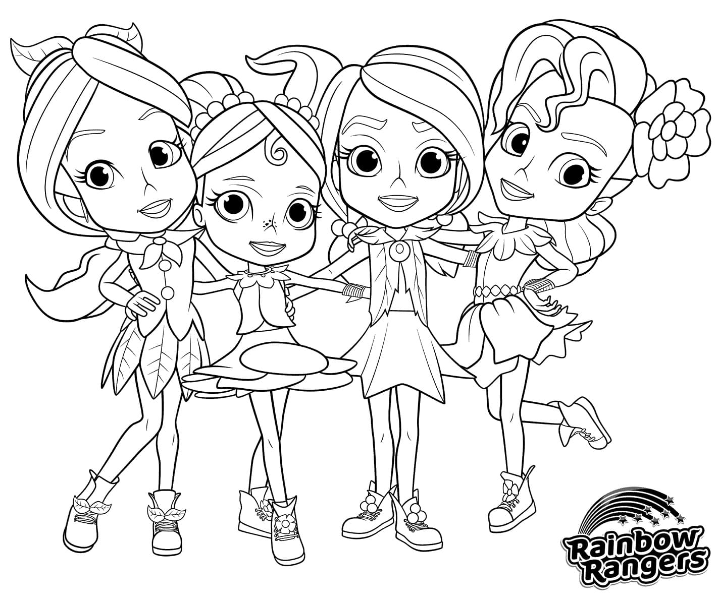 Desenho de Rainbow Rangers 1 para Colorir e Pintar