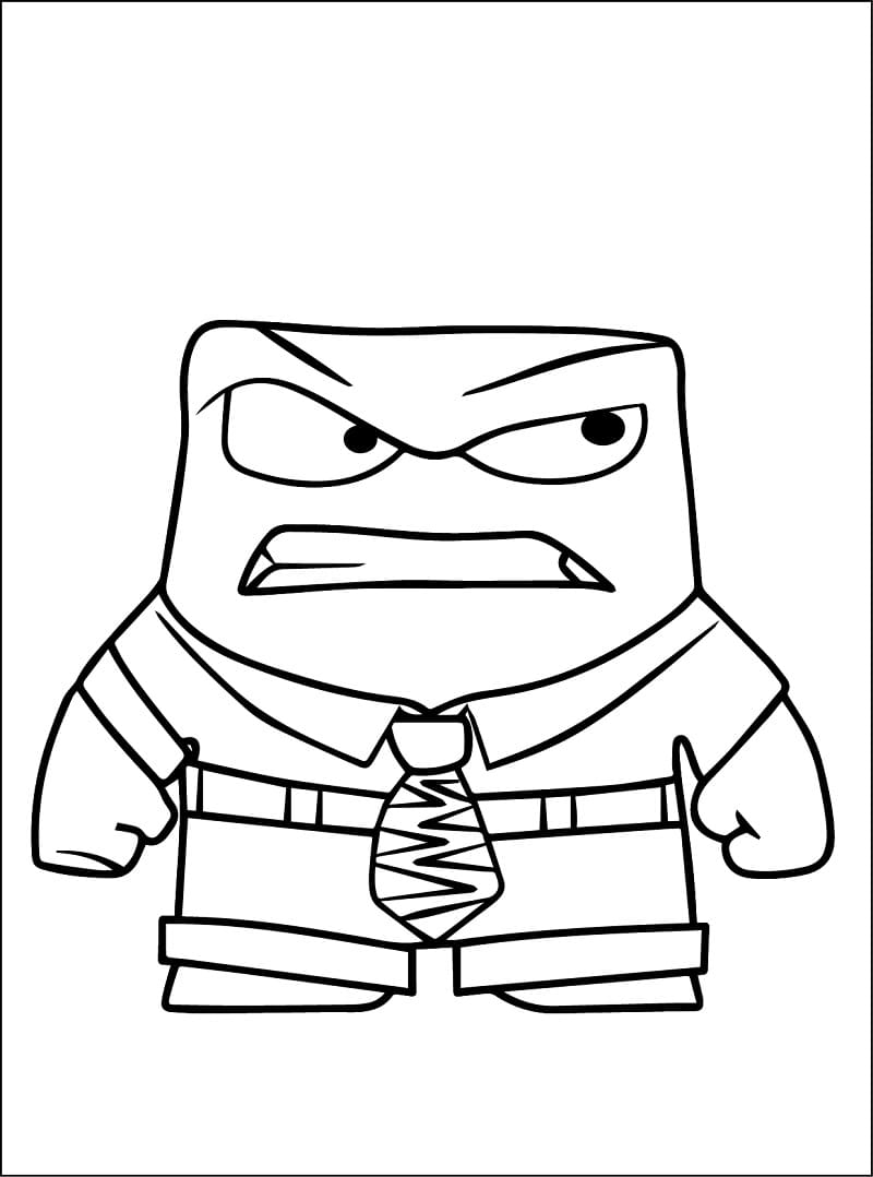 Desenho de Foto de Raiva para Colorir e Pintar