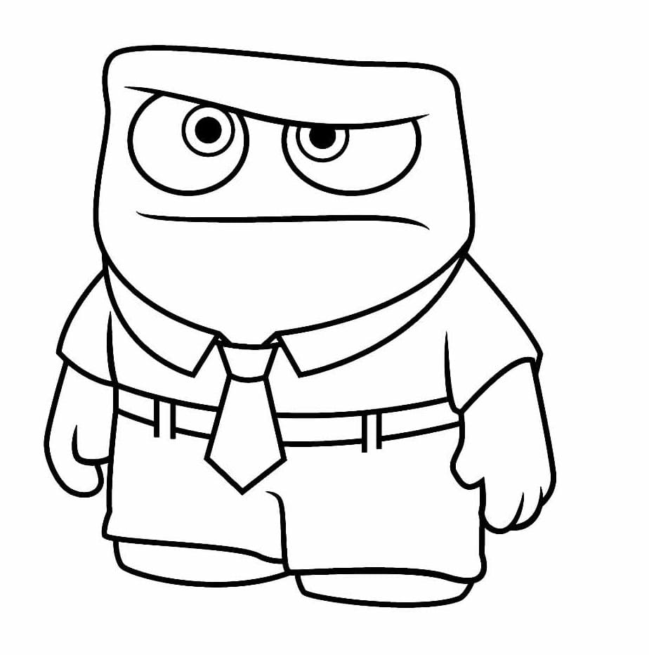 Desenho de Raiva Grátis para Crianças para Colorir e Pintar