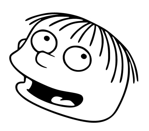 Desenho de Ralph Wiggum dos Simpsons Download Pdf para Colorir e Pintar
