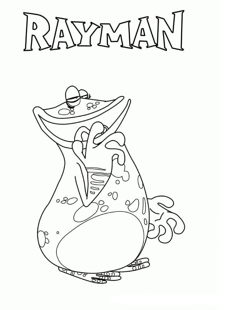 Desenho Pdf do Globox de Rayman para Pintar