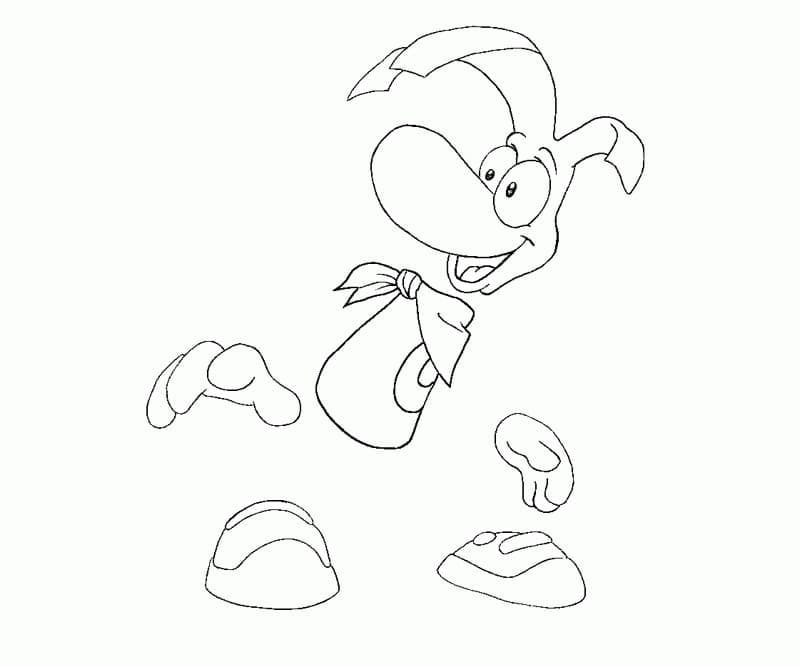 Desenho Rayman 14 para Colorir e Pintar