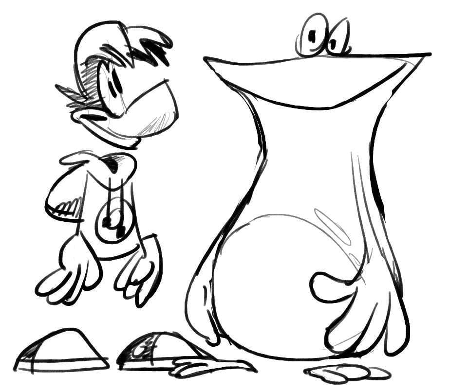 Desenho Rayman 19 para Colorir e Pintar