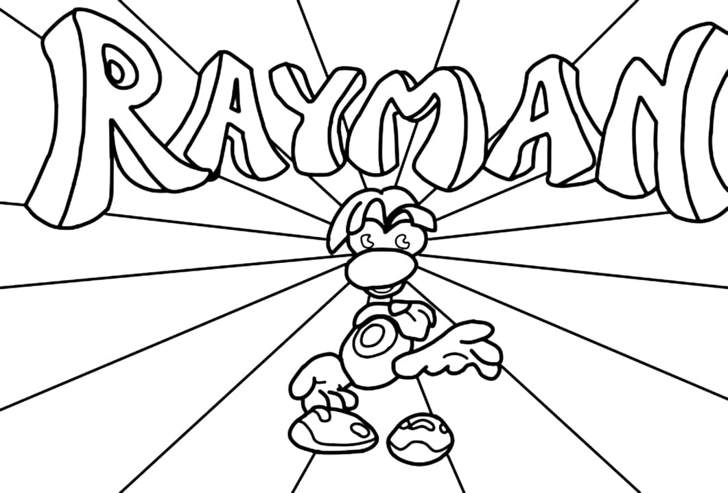 Desenho Rayman 21 para Colorir e Pintar