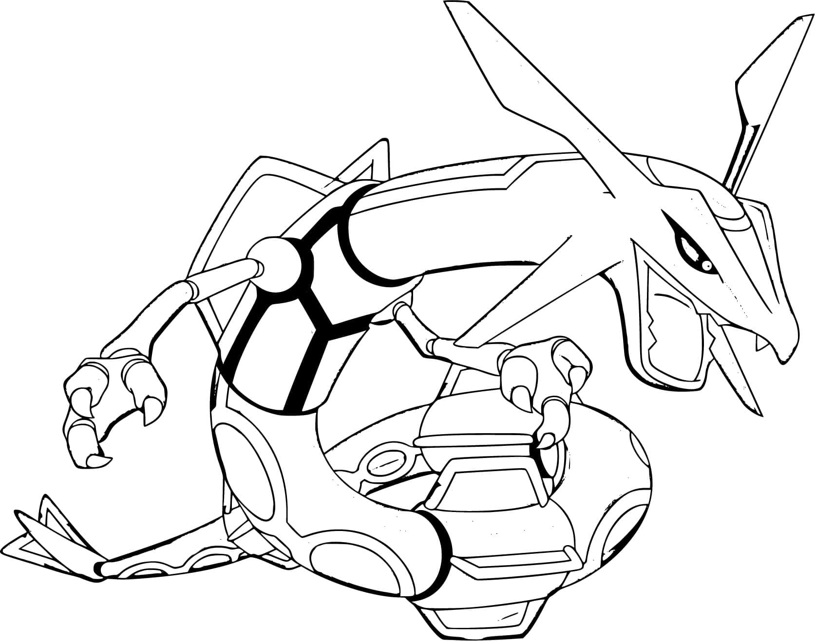 Desenho de Rayquaza e Pintar