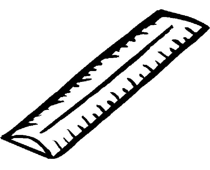 Desenho de Régua Grátis para Crianças para Colorir e Pintar