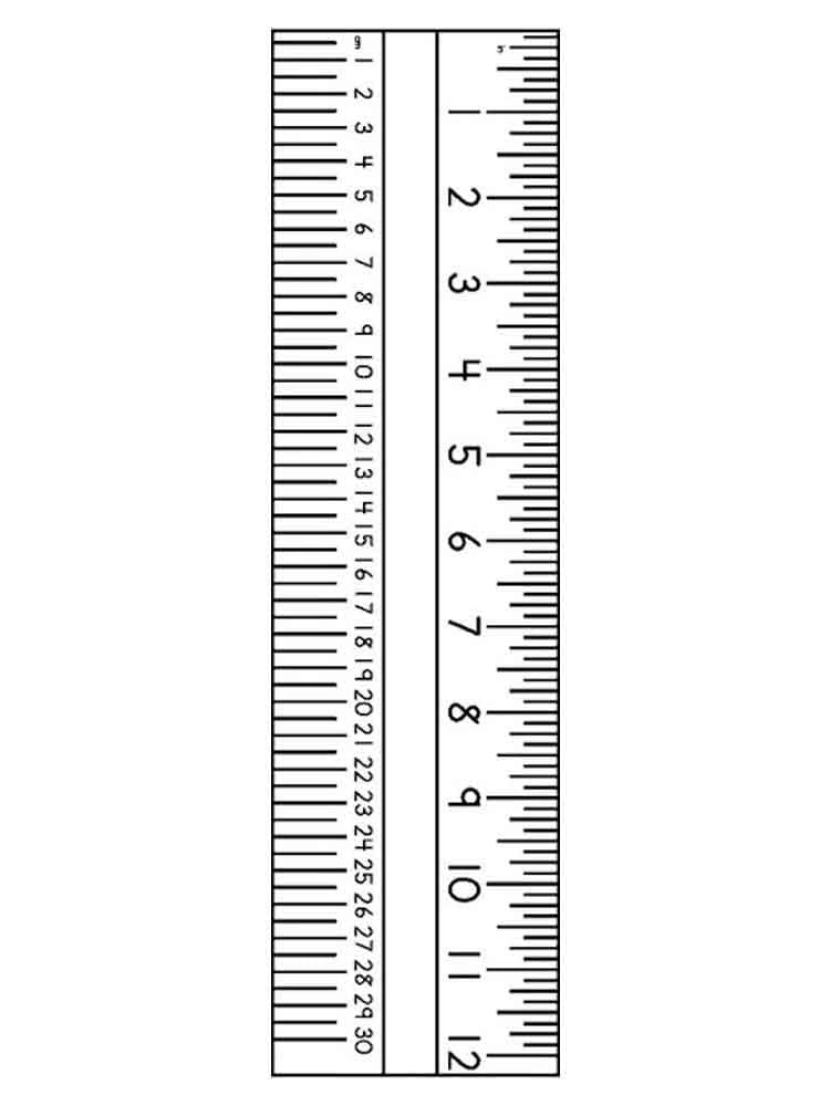 Desenho de Régua para Estudantes para Colorir e Pintar