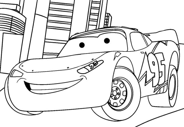 Desenhos de Relâmpago Mcqueen Imprimivel para Crianças para Colorir e Pintar