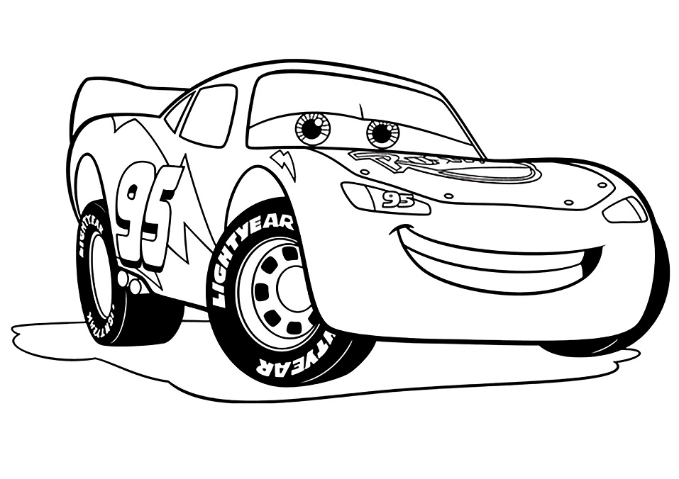Desenho de Relâmpago Mcqueen para Pintar Download