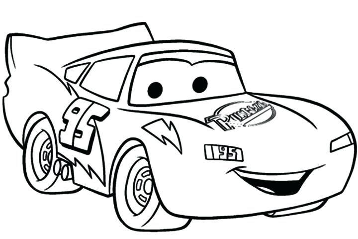 Desenho de Relâmpago Mcqueen Pdf para Colorir e Pintar
