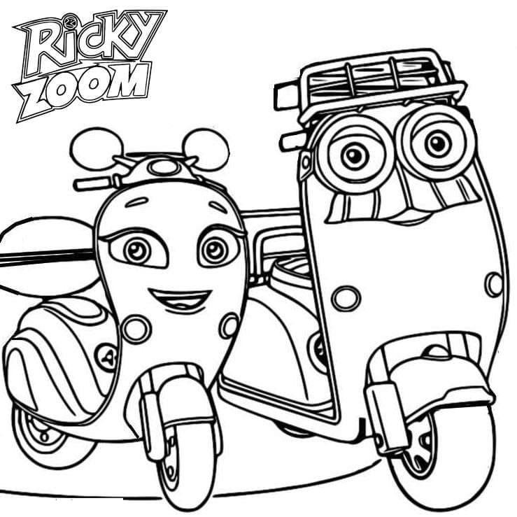 Desenho de Ricky Zoom Imprimivel para Colorir e Pintar
