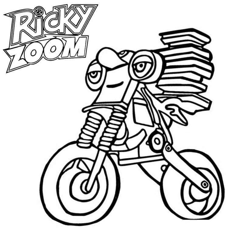 Desenho de Ricky Zoom para Colorir Pdf Grátis e Pintar