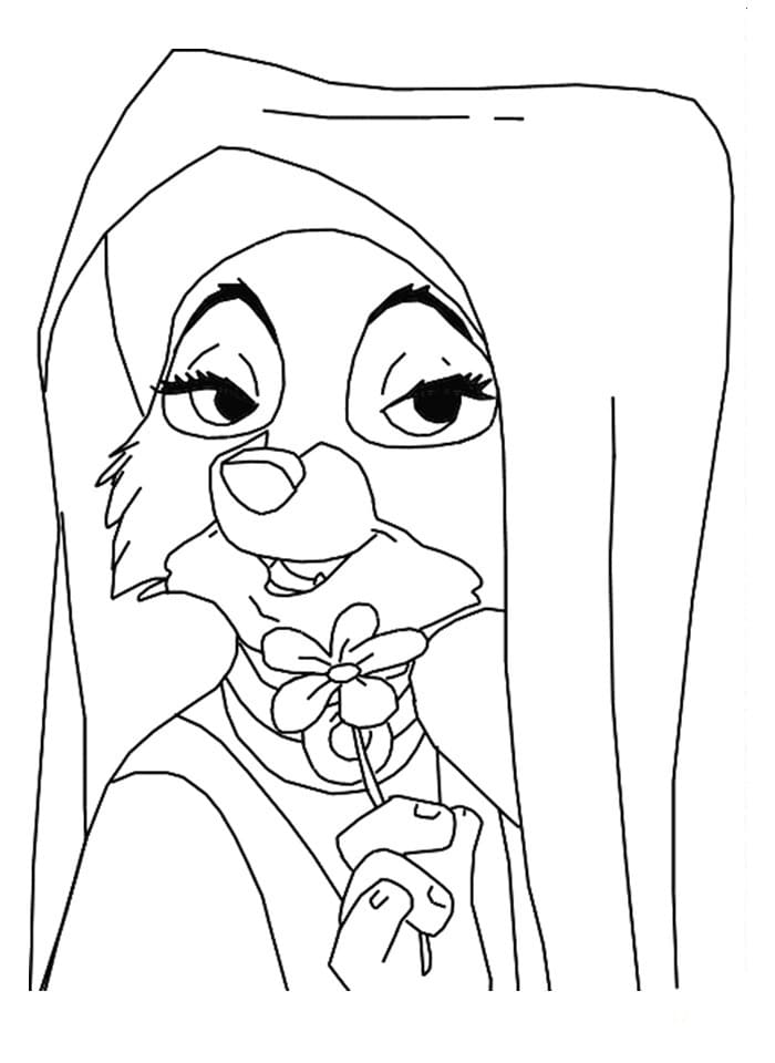 Desenho de Robin Hood Download Pdf para Imprimir e Pintar