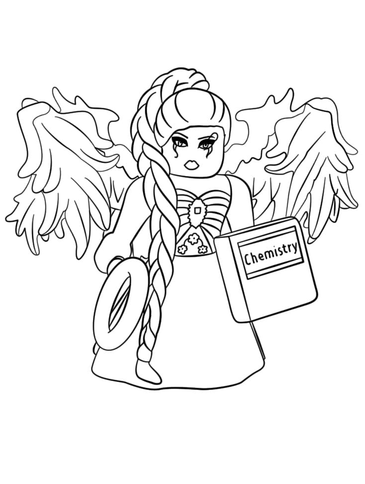 Desenho Royale High Roblox para Colorir e Pintar