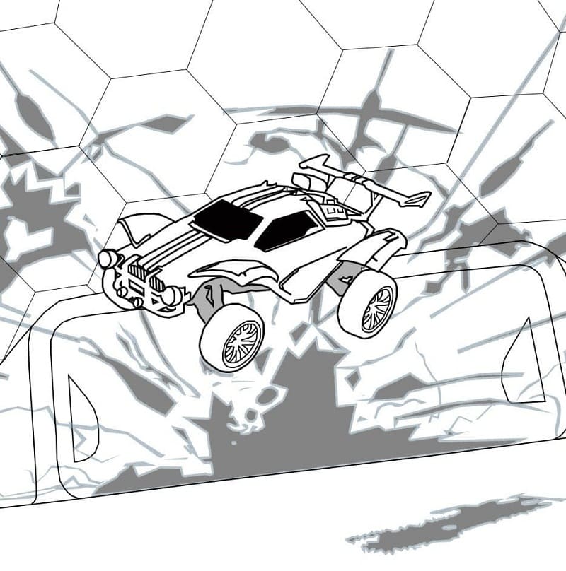 Desenho de Dominus Rocket League para Colorir e Pintar