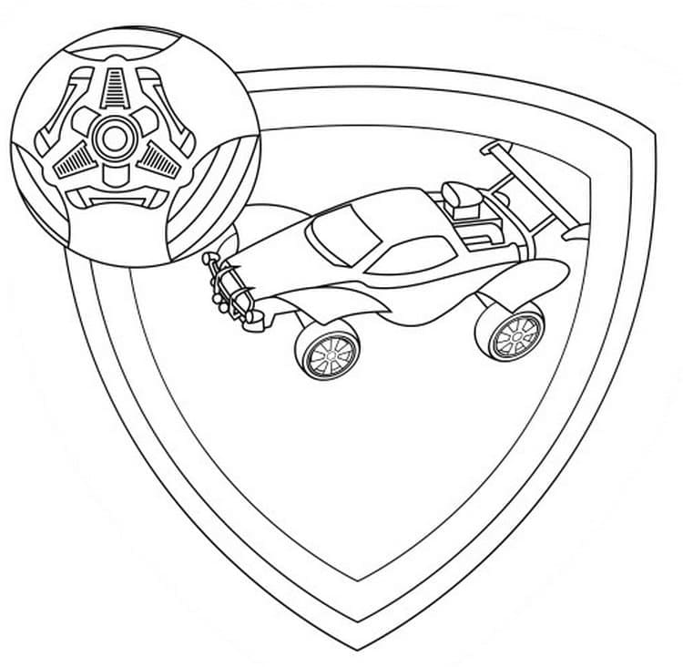 Desenho de Rocket League 4 para Colorir e Pintar