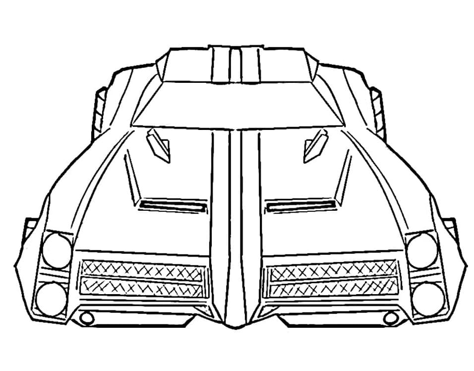 Desenho de Rocket League Dominus para Colorir e Pintar