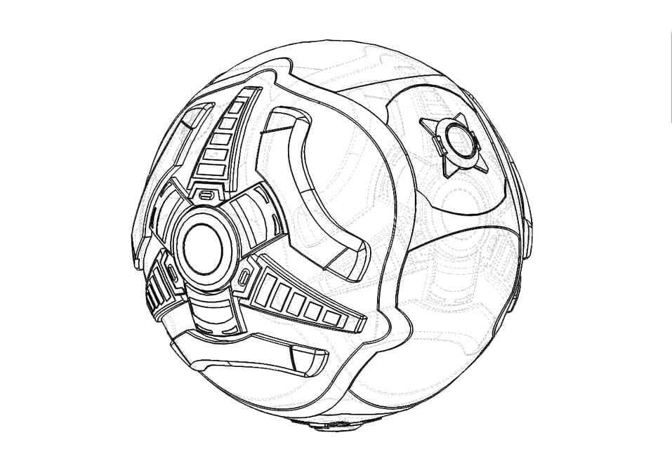 Desenho de Rocket League Grátis para Colorir e Pintar