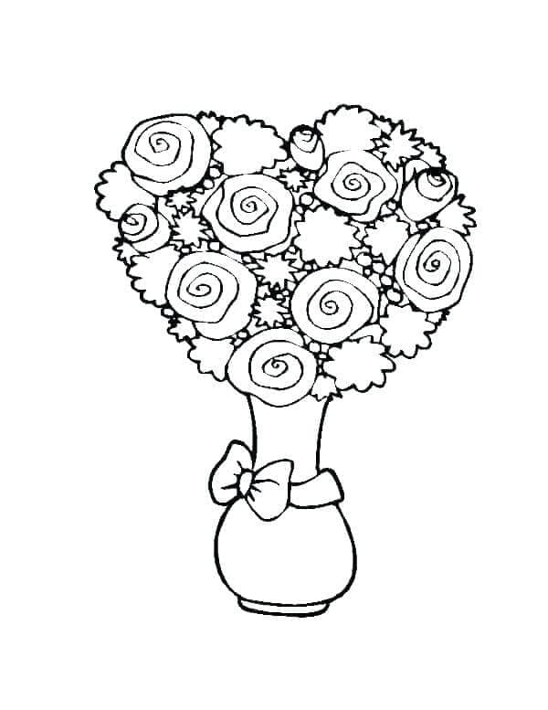 Desenhos de Rosas para Crianças para Colorir e Pintar