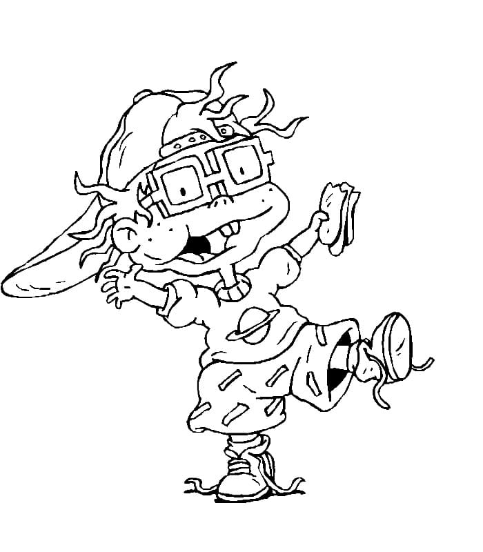 Desenho Chuckie de Rugrats para Colorir e Pintar