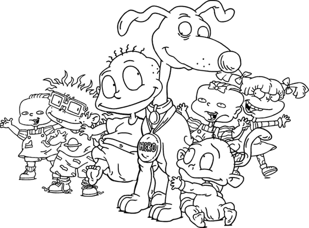 Desenho de Rugrats para Imprimir Grátis e Pintar
