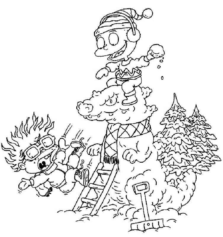 Desenho de Rugrats para Imprimir Imprimivel e Pintar