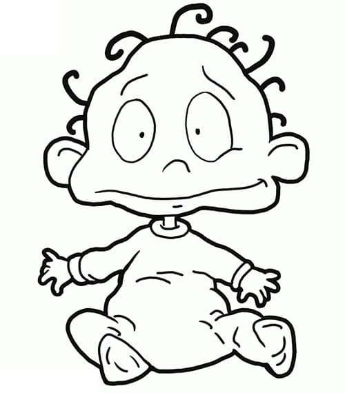 Desenho Dil Pickles Rugrats para Colorir e Pintar