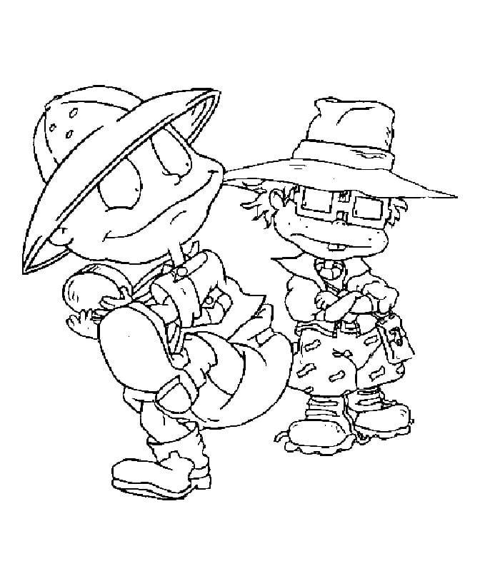 Desenho Tommy e Chuckie para Colorir e Pintar