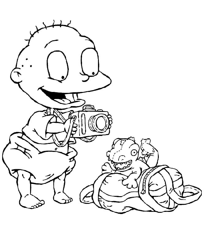 Desenho Tommy Rugrats para Colorir e Pintar
