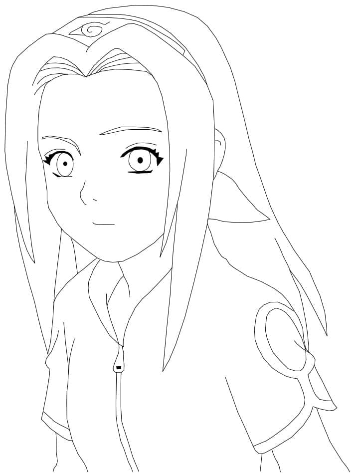 Desenho de Imagem de Sakura Haruno para Colorir e Pintar